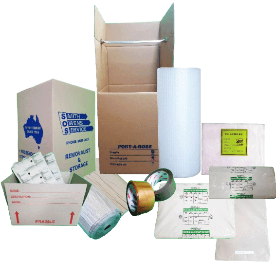 Boxes and packaging materials
